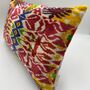 Oblong Velvet Ikat Cushion Ottoman Modern, thumbnail 9 of 10