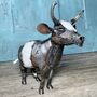Recycled Metal Cow Garden Decoration Art098, thumbnail 2 of 5