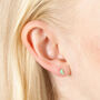 Set Of Four Crystal Celestial Stud Earrings, thumbnail 6 of 10