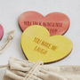 I Love You Because… Personalised Love Heart Tokens, thumbnail 4 of 8
