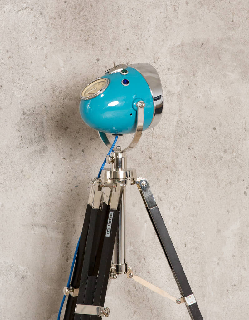 Highway Star Retro Tripod Motorcycle Headlight Lamp By Reason Season