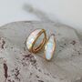 Opal Crescent Hoop Earrings, thumbnail 1 of 7