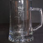 Personalised 21st Birthday Gift Balloon Stein Glass, thumbnail 1 of 6