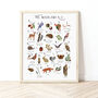 The A To Z Of The Woodland Print, thumbnail 1 of 6