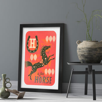 H Is For Horse Poster Print, 2 of 4