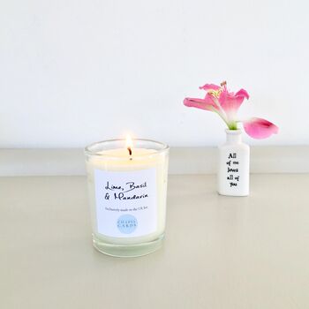 Lime, Basil And Mandarin Votive Candle, 4 of 4