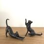 Miniature Bronze Sitting Cat Sculpture 8th Anniversary, thumbnail 10 of 12