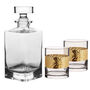 Personalised Decanter And Gold Leaf Tumblers, thumbnail 2 of 4