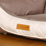 Luxury Faux Linen Dog Bed, thumbnail 5 of 5