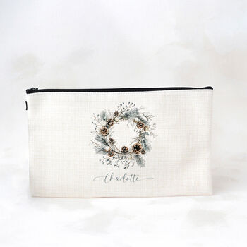 Personalised Make Up Accessory Bag, Compact, Stylish Gift For Her And Teachers, Removable Wrist Strap, Christmas Gift, 6 of 8