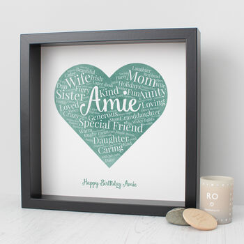 Personalised 40th Birthday Watercolour Word Art Gift, 2 of 10