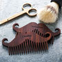 Personalised Wooden Beard And Moustache Comb, thumbnail 5 of 9