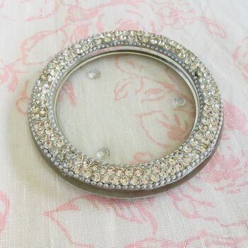 Glass Diamanté Candle Plate, 4 of 5