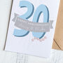 Personalised 30th Pearl Wedding Anniversary Card, thumbnail 1 of 2