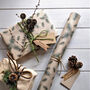 100% Recyclable Pine Cone Kraft Gift Wrap Set, thumbnail 2 of 3