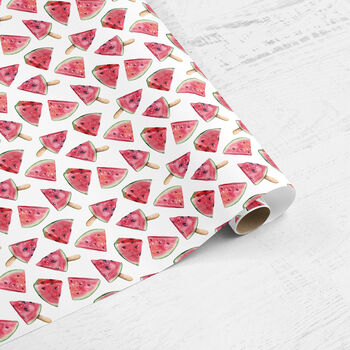 Watermelon Lollies Wrapping Paper Roll Or Folded, 4 of 4