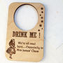 Personalised 'Drink Me!' Wine Bottle Label, thumbnail 3 of 4