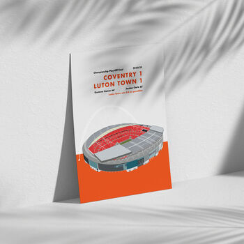 Luton Town Play Off Final Print, 3 of 4