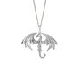 Sterling Silver Flying Dragon Necklace, thumbnail 3 of 10