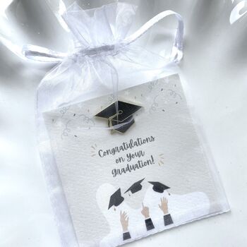 Graduation Pin Mortar Board Black And Gold Enamel Pin, 6 of 10