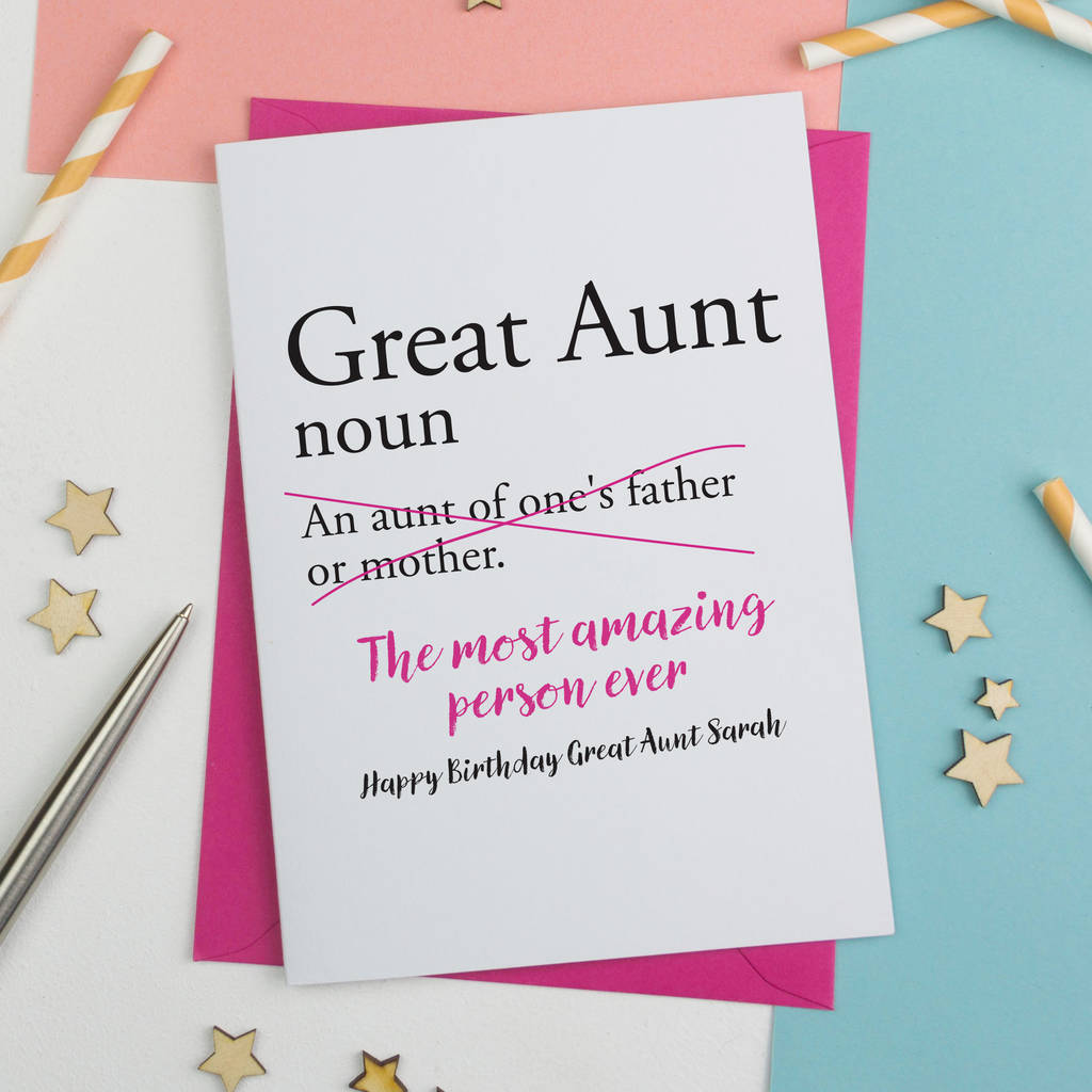 Card Ideas For Your Aunt S Birthday