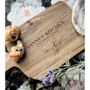 Large Personalised Acacia Wooden Chopping Board Gift For Her, thumbnail 3 of 4