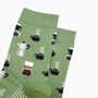 Coffee Lovers Bamboo Socks In Green, thumbnail 2 of 4