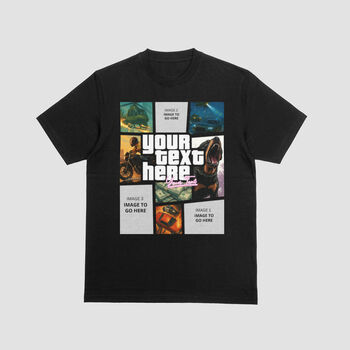 Personalised Vice Streets Collage T Shirt With Up To Three Pictures, 12 of 12