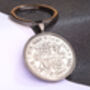 1936 90th Birthday Half Crown Coin Keyring Gift, thumbnail 4 of 5