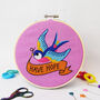 'Have Hope' Large Embroidery Craft Kit, thumbnail 1 of 2