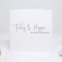 Personalised Calligraphy Engagement Card, thumbnail 3 of 5