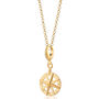 Compass Necklace, Sterling Silver Or Gold Plated, thumbnail 3 of 11