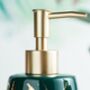 Ceramic Bathroom Accessories Luxury Set Dark Green, thumbnail 4 of 5