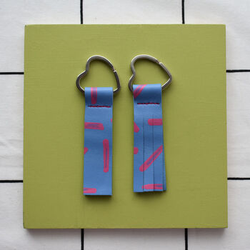 Love Hand Painted Leather Keyrings, 7 of 11