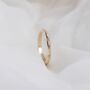Celestial Engraved Diamond Ring In Solid Gold, thumbnail 5 of 7