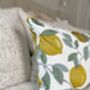 Large Sicilian Lemon Embroidered 14' X 24' Cushion, thumbnail 2 of 3