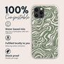 Green Marble Swirl Eco Phone Case, thumbnail 2 of 5