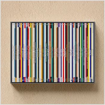 70th Birthday Print Music Number Ones Gift 1956 Personalised, 8 of 11