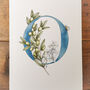 O Is For Olive Botanical Print, Personlaised, thumbnail 2 of 6