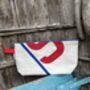 No1 Large Upcycled Versatile Sailcloth Pouch, thumbnail 9 of 9