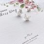 Sterling Silver Butterfly Stud Earrings – Sentimental Mother’s Day Jewellery Gift For Mum, thumbnail 4 of 11