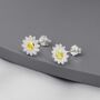 Little Sunflower Flower Stud Earrings, thumbnail 3 of 11