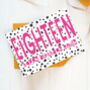 Spotty Personalised 18th Birthday Card Six Colours, thumbnail 5 of 7
