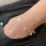 Sterling Silver Circle Charm Bracelet, thumbnail 2 of 3