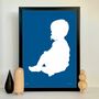 Contemporary Personalised Silhouette Portraits, thumbnail 11 of 11