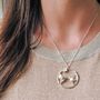 Turtle Dove Infinity Necklace In Silver, thumbnail 2 of 5