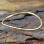 Sapphire And Peridot Birthstone Silver Stacking Bangle, thumbnail 8 of 10