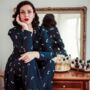 1940s Hollywood Pyjama Set In Windsor Wine, thumbnail 3 of 3