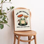 'Where You Need To Be' Retro Cottagecore Frog Print, thumbnail 6 of 8