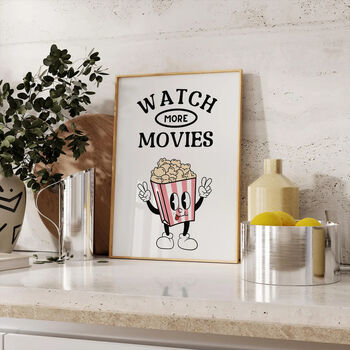 Watch More Movies Retro Print, 2 of 4